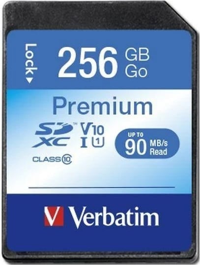 Kartelë SD Verbatim SDXC Premium Class 10, 256GB