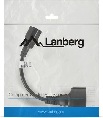 Kabllo Lanberg CA-C14E-10CC-0018-BK, e zezë