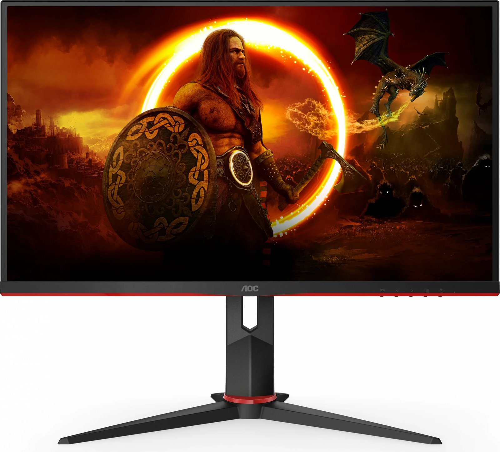 Monitor gaming AOC Q27G2U/BK, 27", 2560 x 1440 pixels, LED, 1 ms, i zi, i kuq