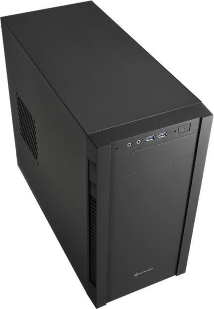 Kasë Sharkoon S1000, Tower, PC, micro ATX, Mini-ITX, Metal, e zezë