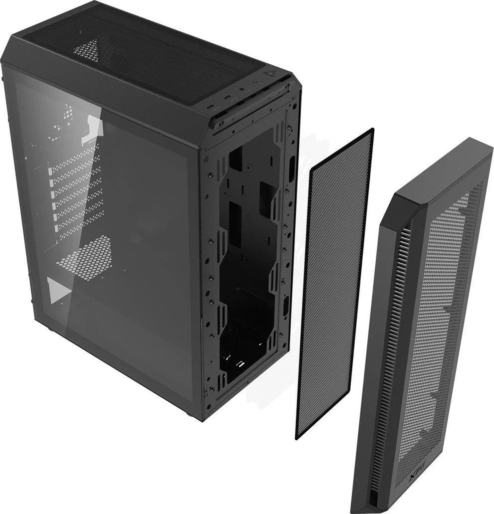 Kasë XPG VALOR AIR PLUS, Mid-Tower, PC, E zezë