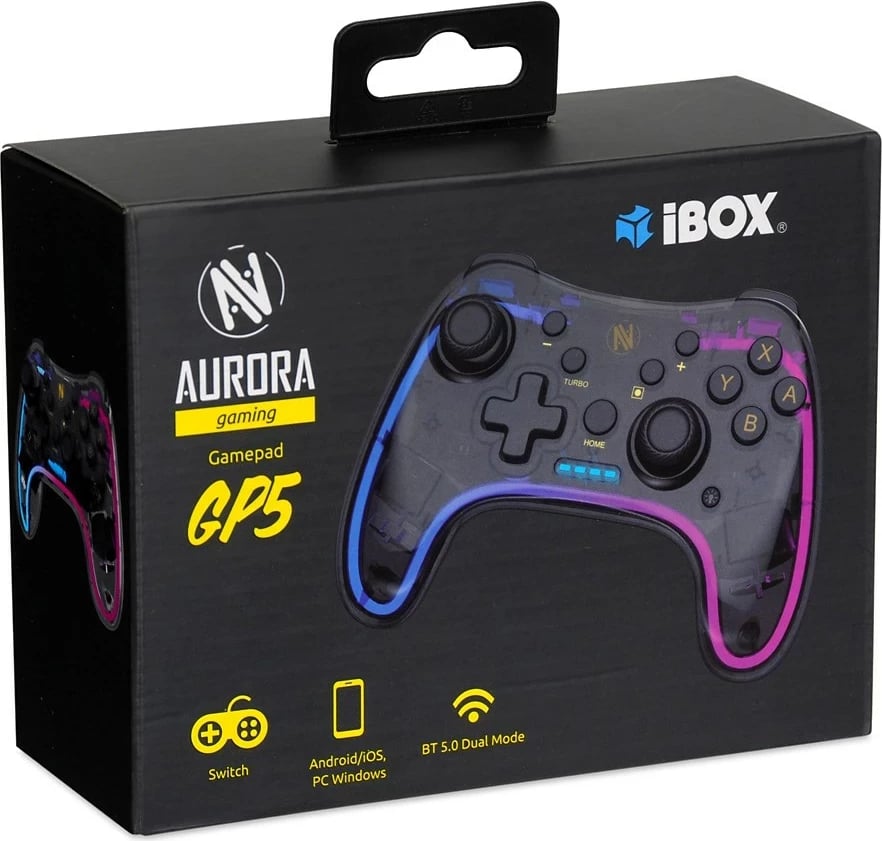 Gamepad IBOX AURORA GP5, e zezë