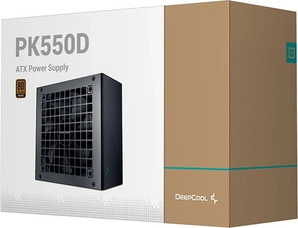 Furnizues i Energjisë DeepCool PK550D, 550 W, 20+4 pin ATX, i Zi