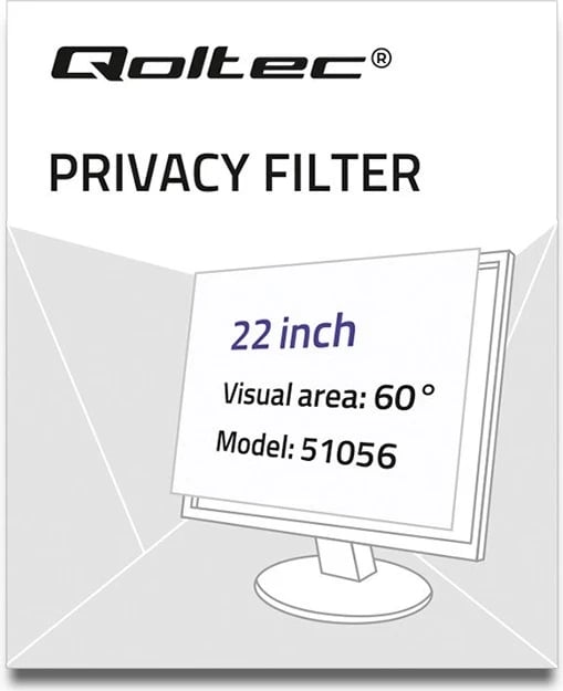 Filteri i Privatësisë për Monitor Qoltec 51056, 22", 16:10