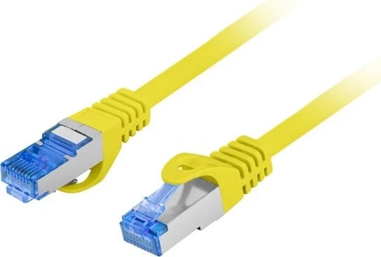 Kabllo rrjeti Lanberg Patchcord, CAT.6A S / FTP,  0.5m, e verdhë