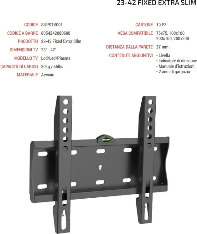 Mbajtës TV Superior SUPSTV001 23"-42"