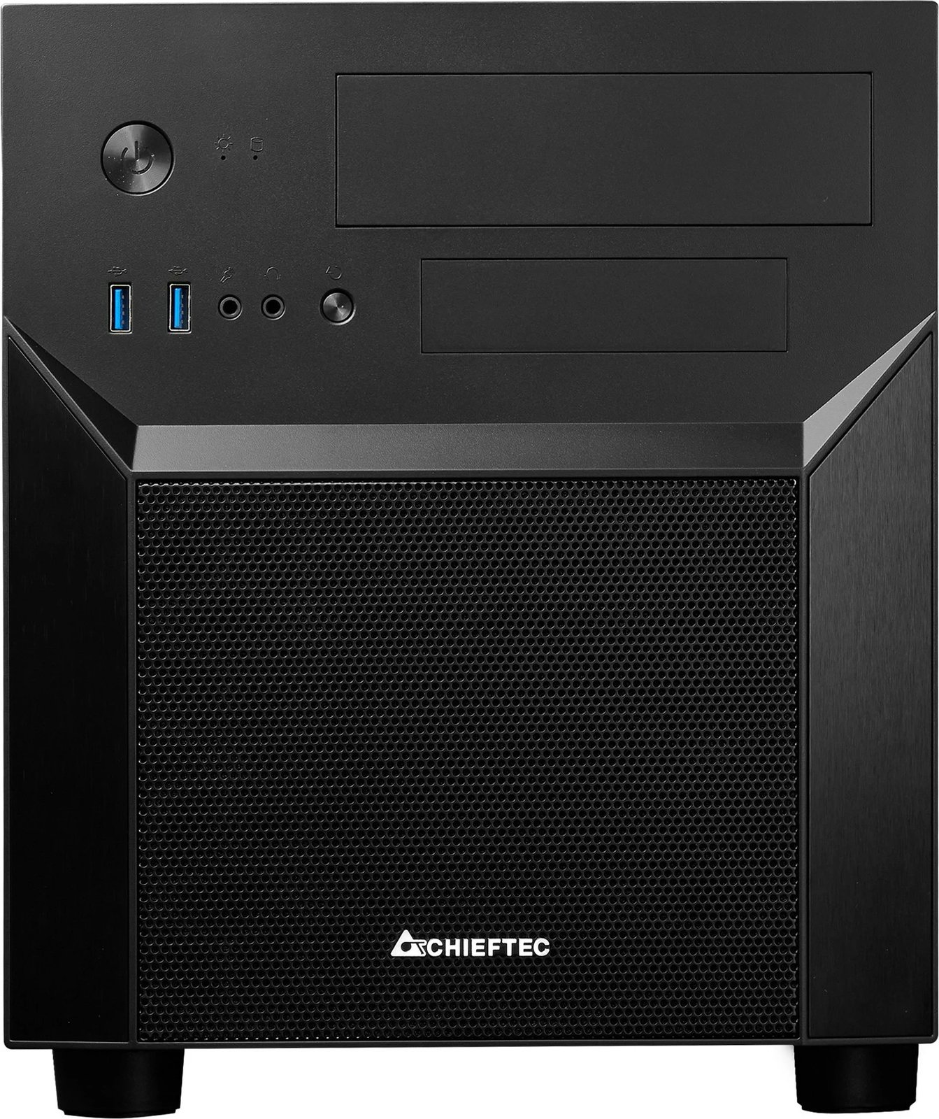 Kasë Chieftec CI-02B-OP, Cube, PC, micro ATX, Mini-ITX, e zezë