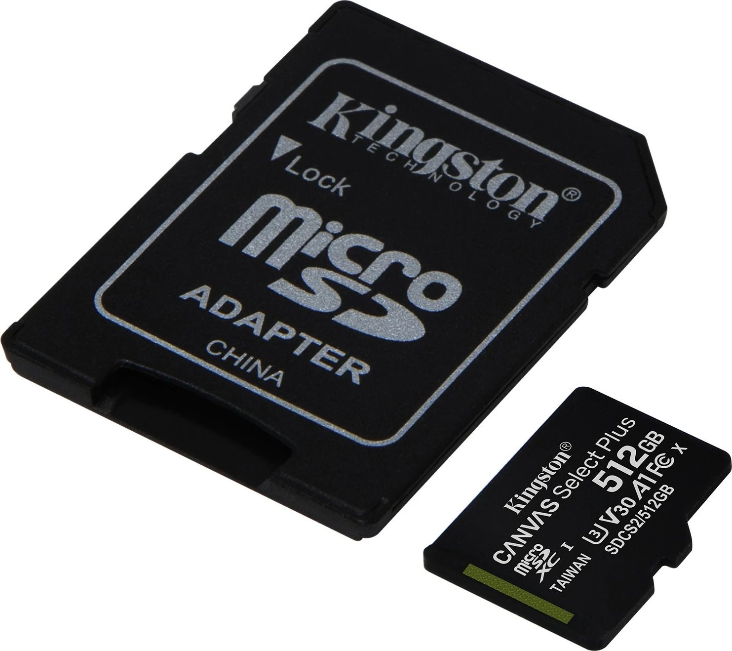 Kartelë microSDXC Kingston Canvas Select Plus 512GB, Class 10, UHS-I, e zezë