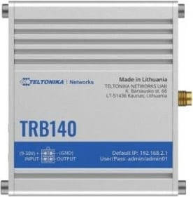 Gateway Teltonika TRB140, Digital & analog, Input/output, RJ-45, SSH, CLI, NAT, DDNS, OpenVPN, Gjelbër, 9 - 30 V