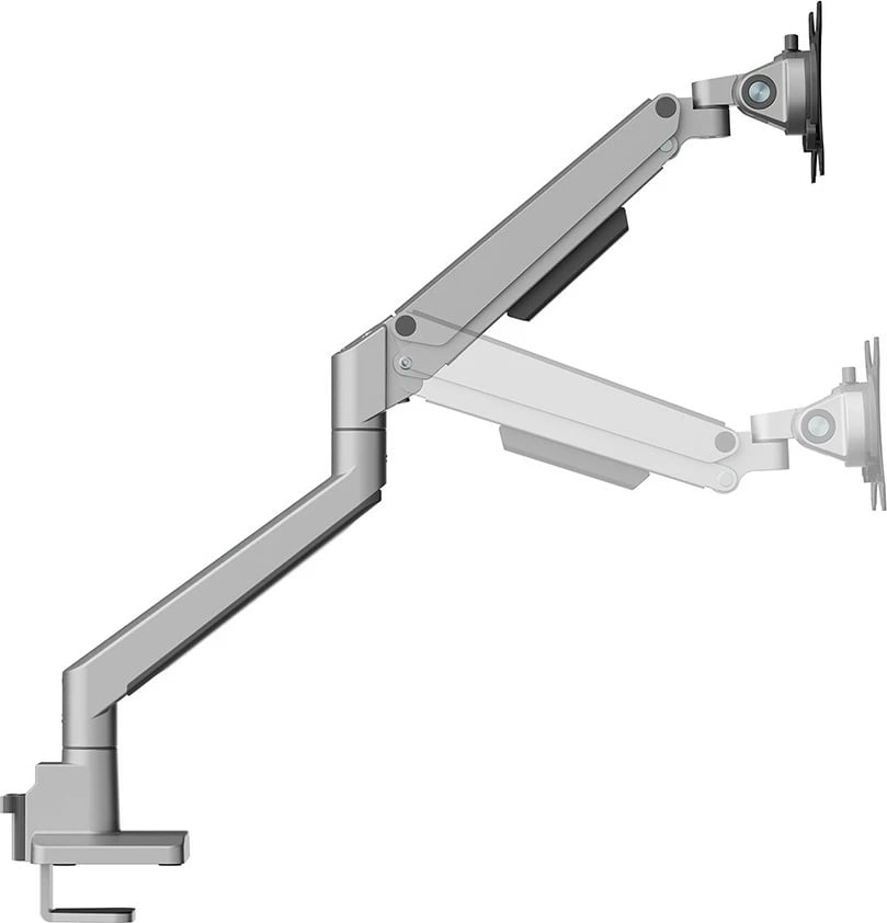 Krah monitori Neomounts DS70-250SL1, Clamp/Grommet, 9 kg, 17-35", Argjendtë