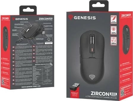 Maus Genesis Zircon 660 Wireless, 12000 DPI, 6 butona, i zi