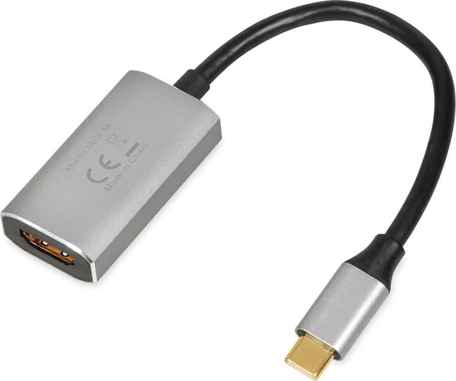 Kabllo adapter nga USB-C në HDMI, iBox IACF4K, Argjëndtë