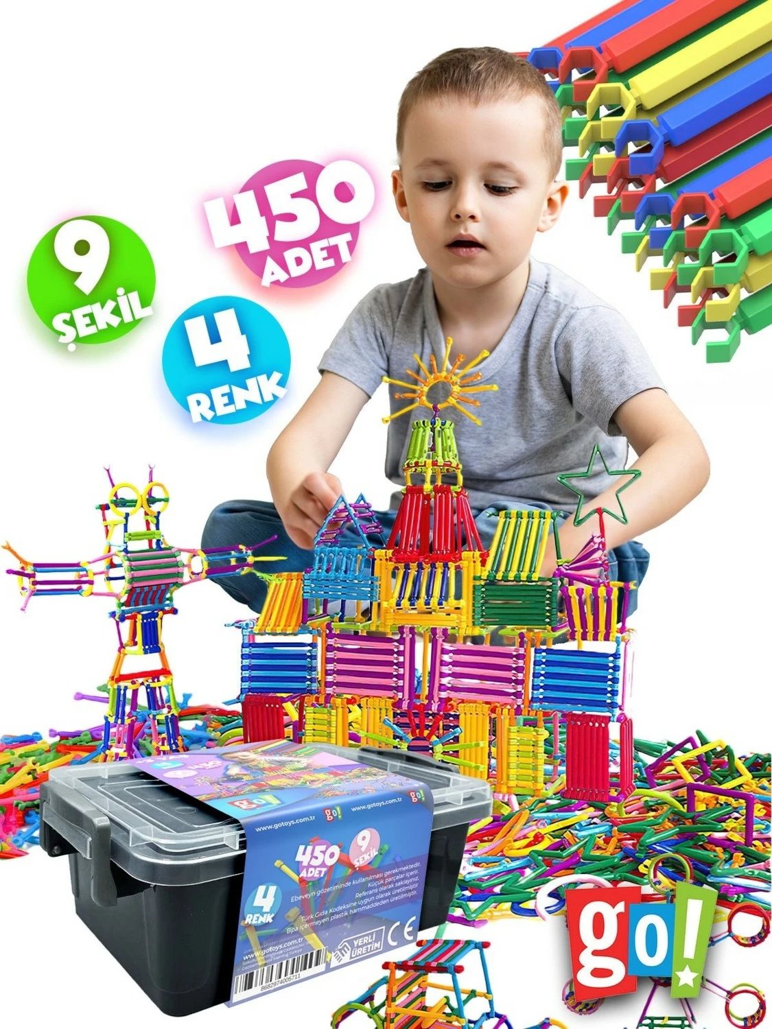 Lodra edukative Go Toys, 450 pjesë