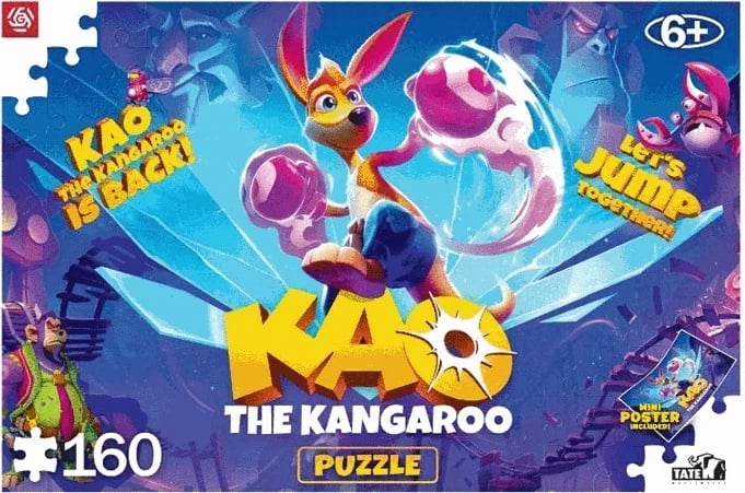 Puzzle për fëmijë Cenega Publishing Kangaroo Kao, 160 pjesë, Multikolor