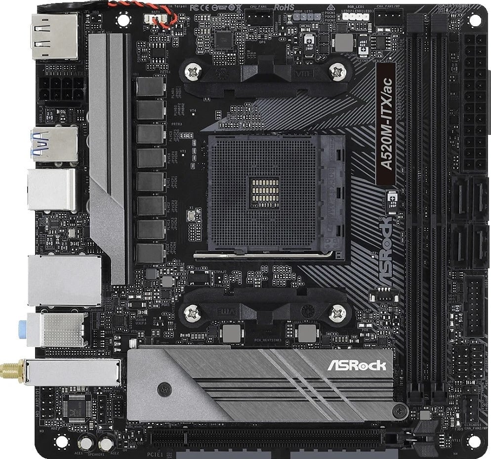 Kasë për kompjuter ASRock A520M-ITX/ac