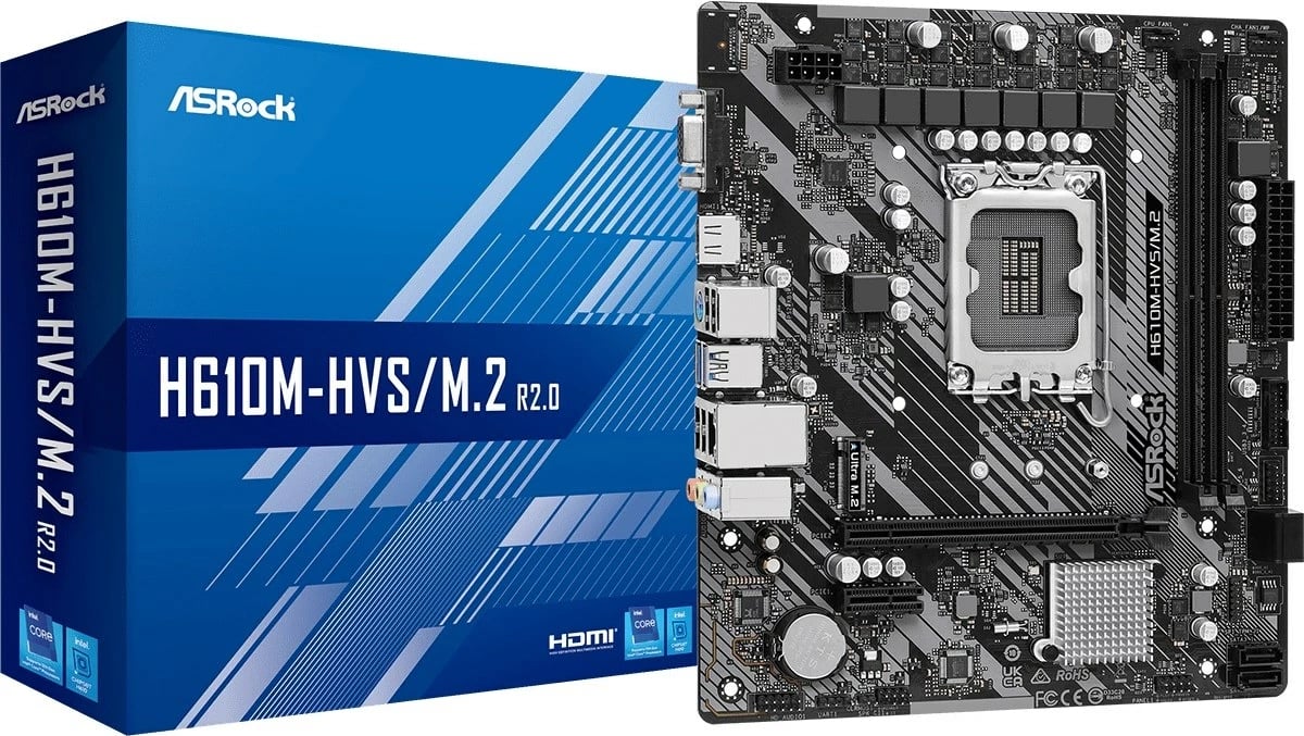 Pllakë amë Asrock H610M-HVS R2.0 - Intel H510, LGA 1700