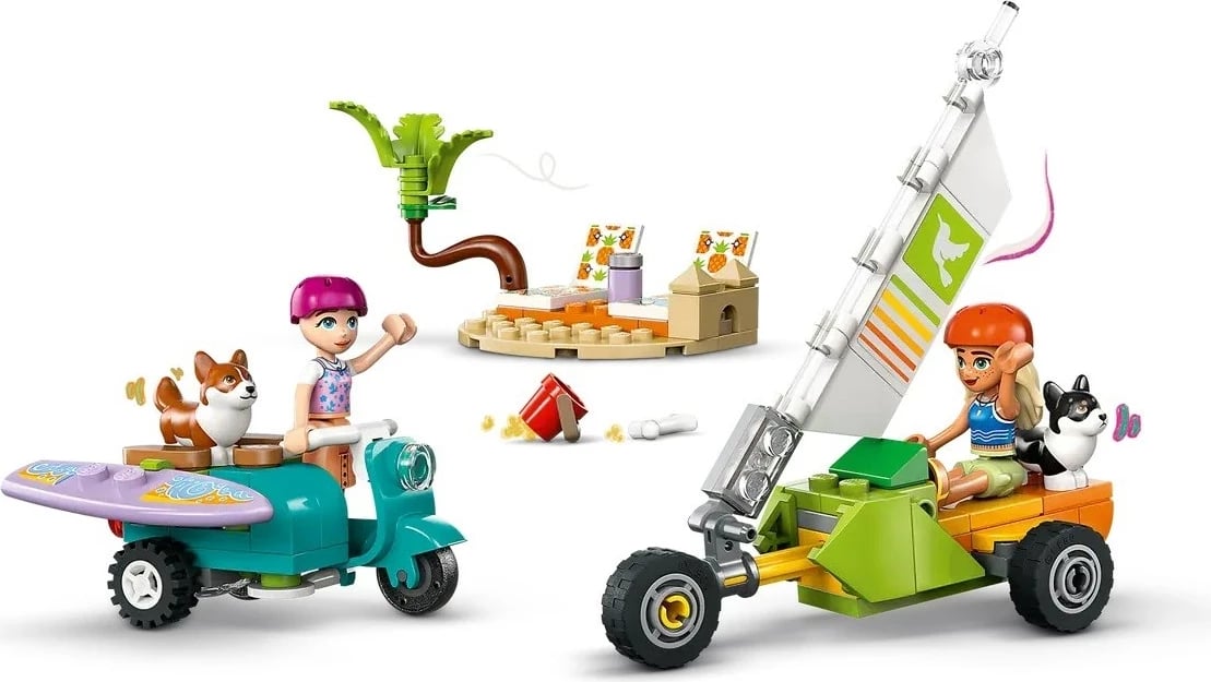 Set LEGO Friends 42641, Qentë në Surf dhe Aventurë me Skuter