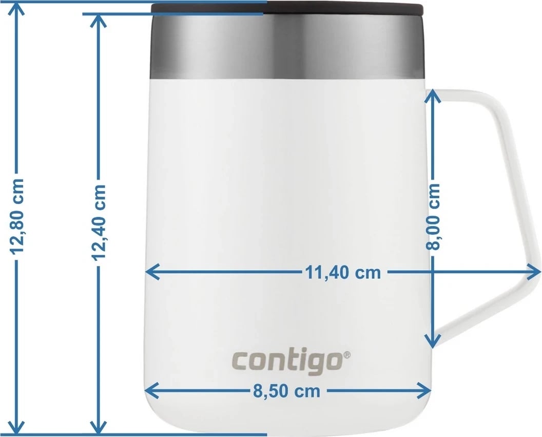 Gotë termike Contigo Streeterville, 420ml, e bardhë