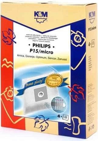 Worki K&M P15 MICRO Philips FC 8334 4szt