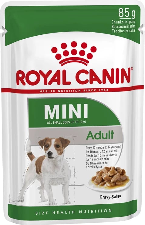 Ushqim i lëngshëm për qen Royal Canin Mini Adult, 12 copë 85g