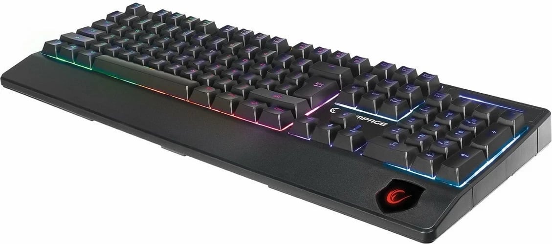 Tastierë gaming Rampage KB-R34, RGB, membranë-mekanike, e zezë