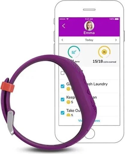 Rrip sportiv për fëmijë Garmin Vivofit Junior 2, ngjyrë lejla