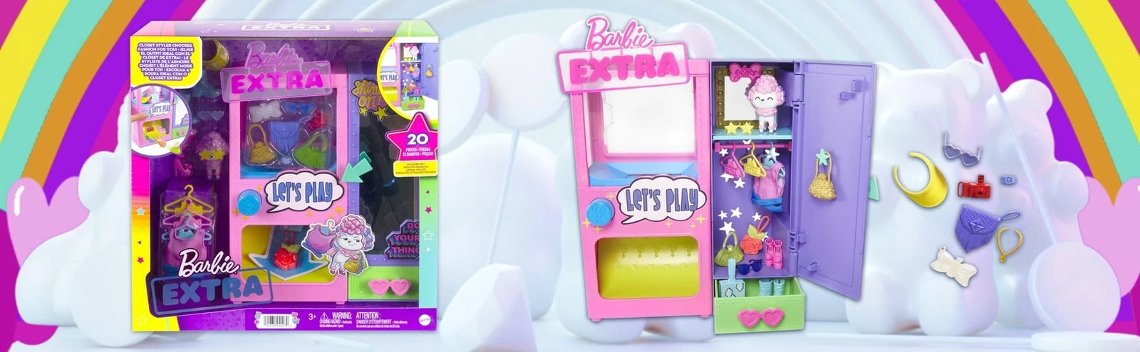 Set Barbie Extra Style Creator 20 pjesë, MATTEL, Shumëngjyrësh