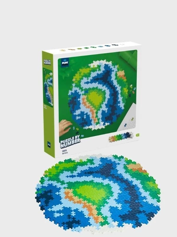 Puzzle bllok Plus-Plus, 800 copa, Glob, Shumëngjyrësh