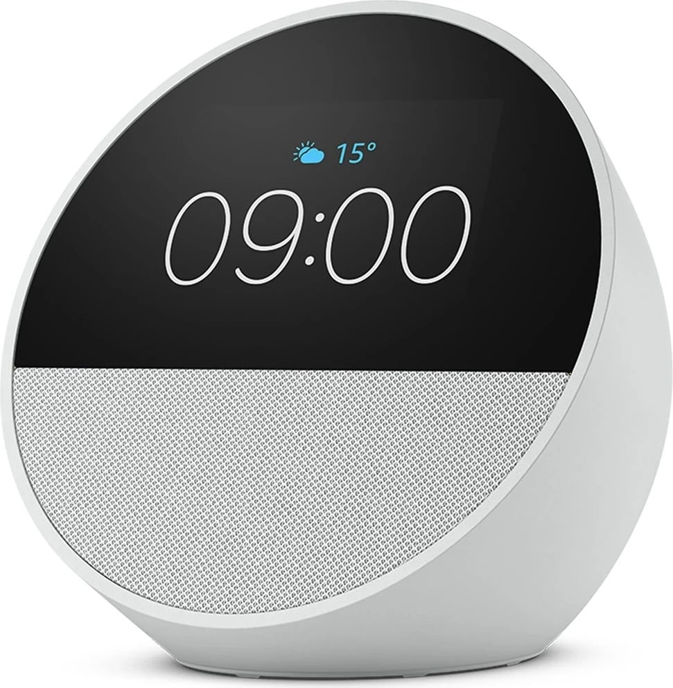 Smart speaker Amazon Echo Spot, Bardhë