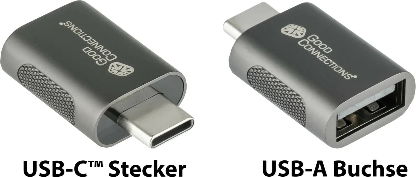 Adapter GoodConnections USB-C në USB-A 3.0, Anthrazit