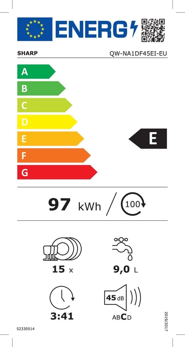 ENËLARËSE JO MONTUESE SHARP QW-NA1DF45EI-EU 60CM