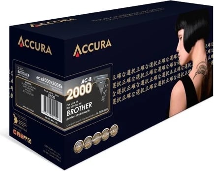 Toner zëvendësues Accura  për Brother (TN-2000/2005), i zi