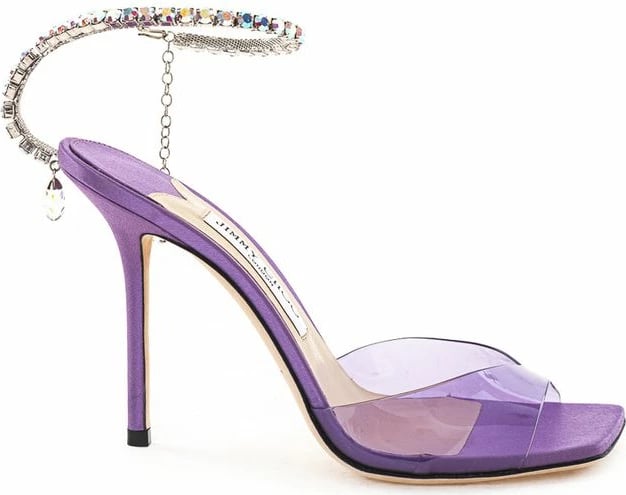 Sandale Jimmy Choo për femra, e purpurt