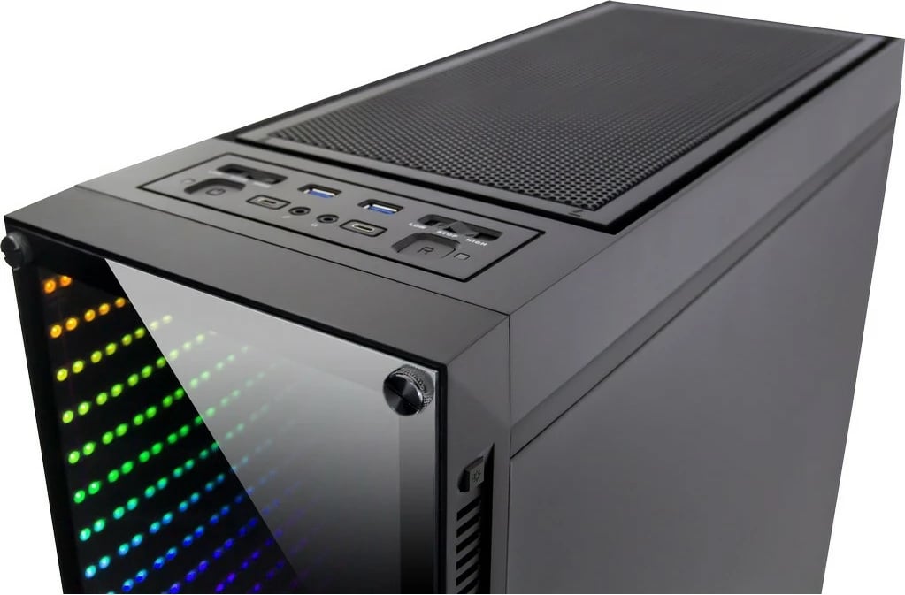 Kasë Inter-Tech X-908 Infini2, Tower, PC, ATX, ITX, micro ATX, Mini-ITX, e zezë