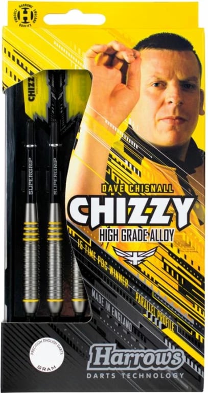 Shigjeta për Dart Harrows Chizzy Brass Softip, të zeza dhe të verdha