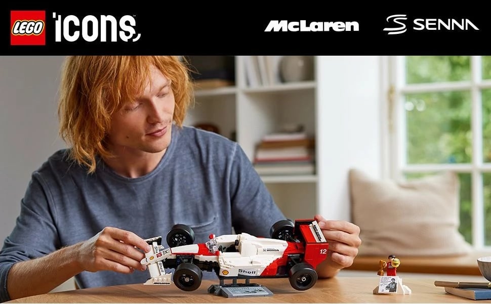 Set ndërtimi LEGO McLaren MP4/4 & Ayrton Senna, 693 pjesë, shumëngjyrësh