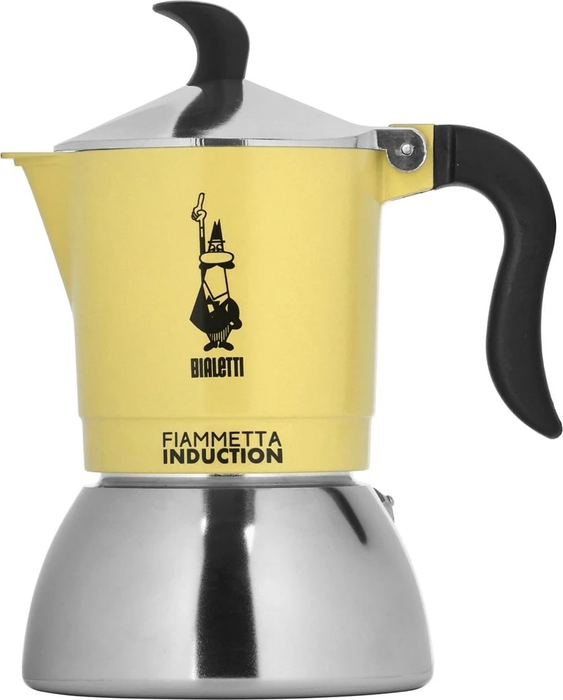 Moka Bialetti Fiammetta 4 filxhanë, Induksion, Verdhë