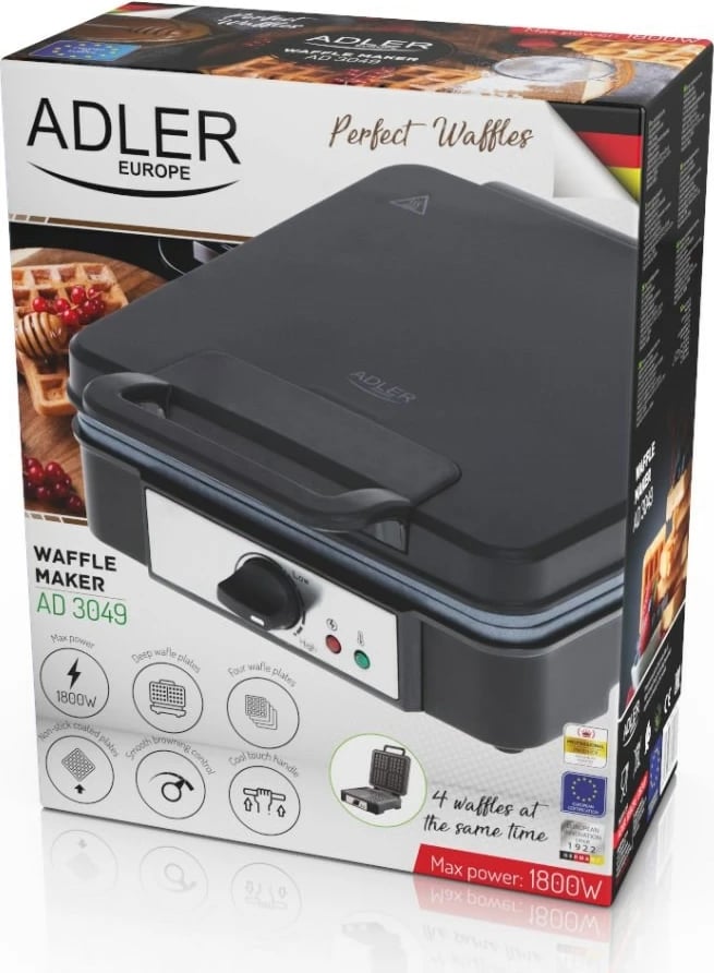 Toster për waffle Adler AD 3049