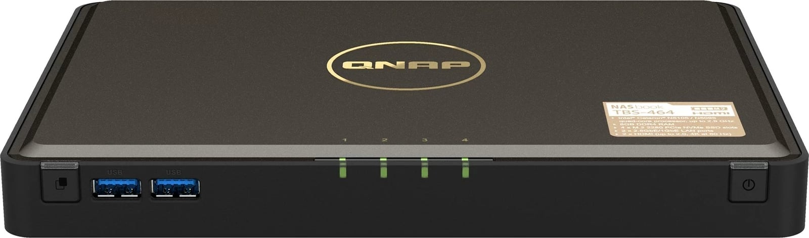 NAS QNAP TBS-464, Desktop, Ethernet LAN, N5105, Zi