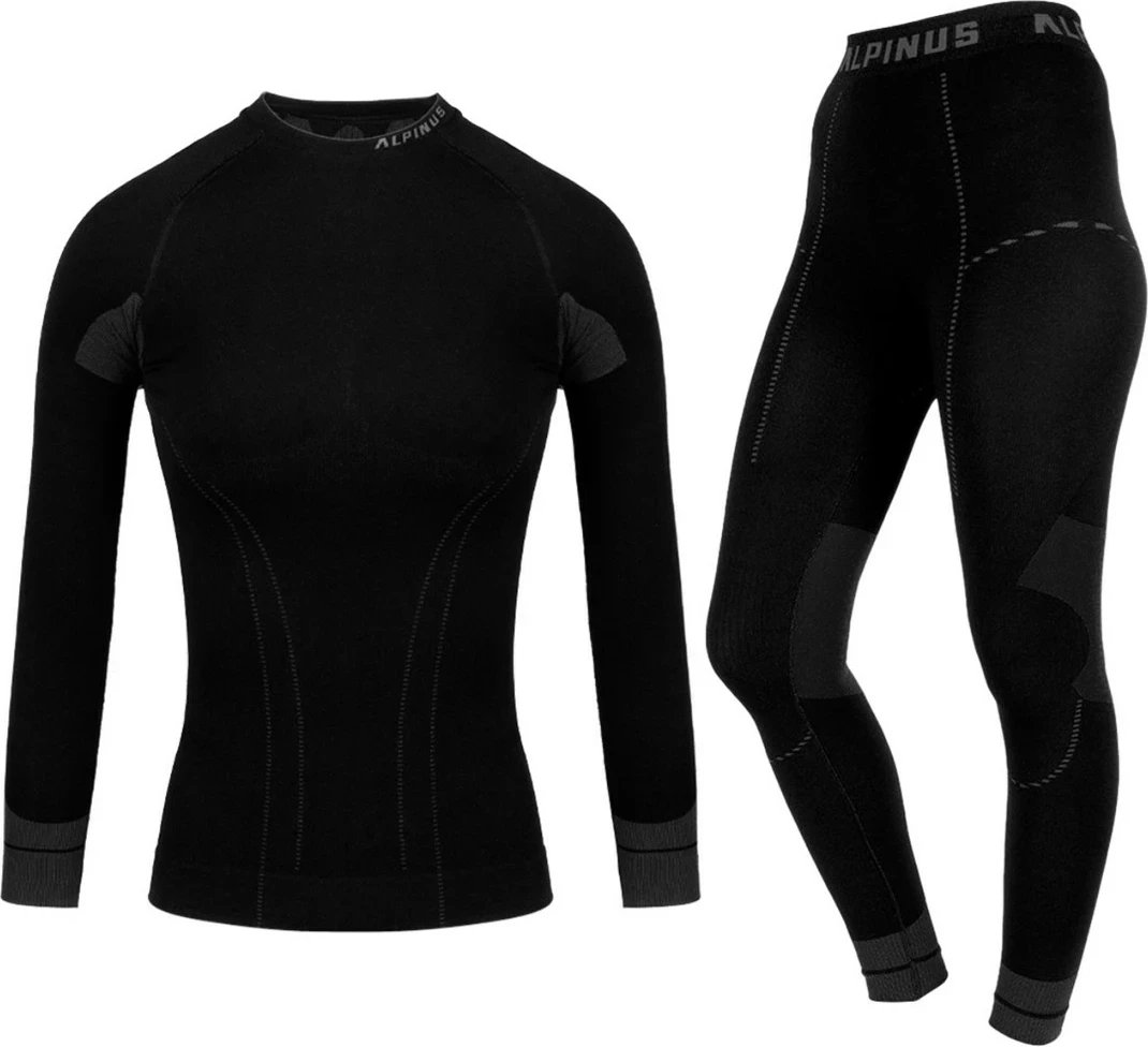 Set termoaktiv për gra Alpinus Tactical Base Layer GT18370, zi-gri