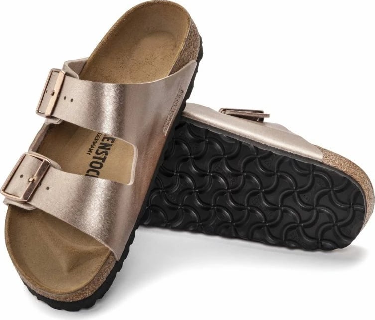 Papuqe Birkenstock, për femra, të arta