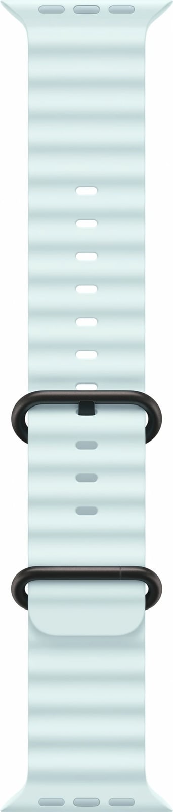 Rrip Apple OceanBand 49mm, Ngjyrë Ice Blue, Përfundim Titanium i Zi