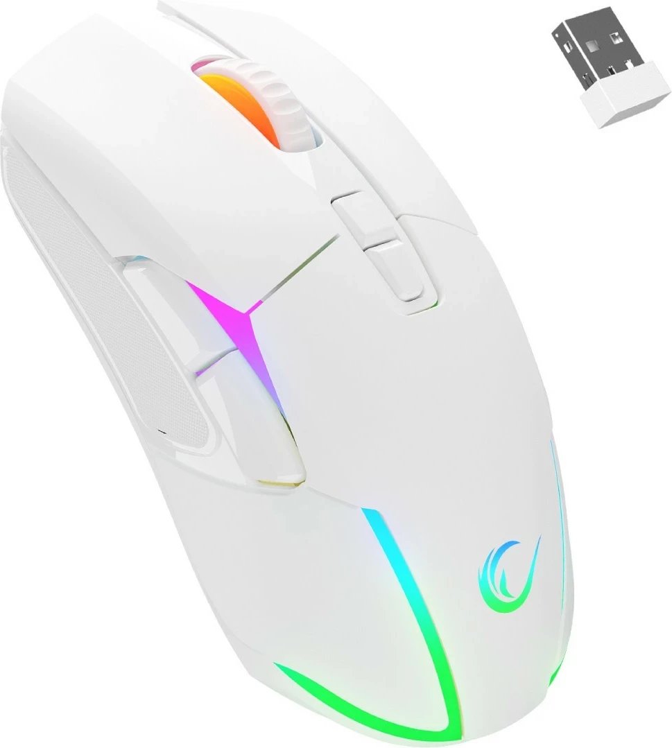 Maus Rampage NOVA M4, RGB, 4800 DPI, i bardhë