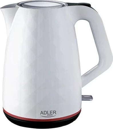 Çajnik elektrik Adler AD 1277, 1.7 L, 2200 W, Bardhë