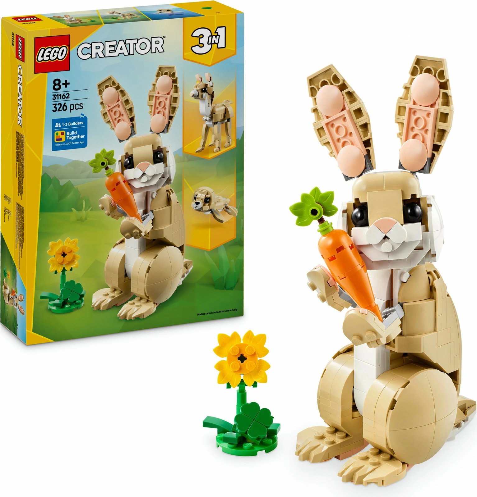 Set ndërtimi LEGO Creator Häschen 31162, shumëngjyrësh