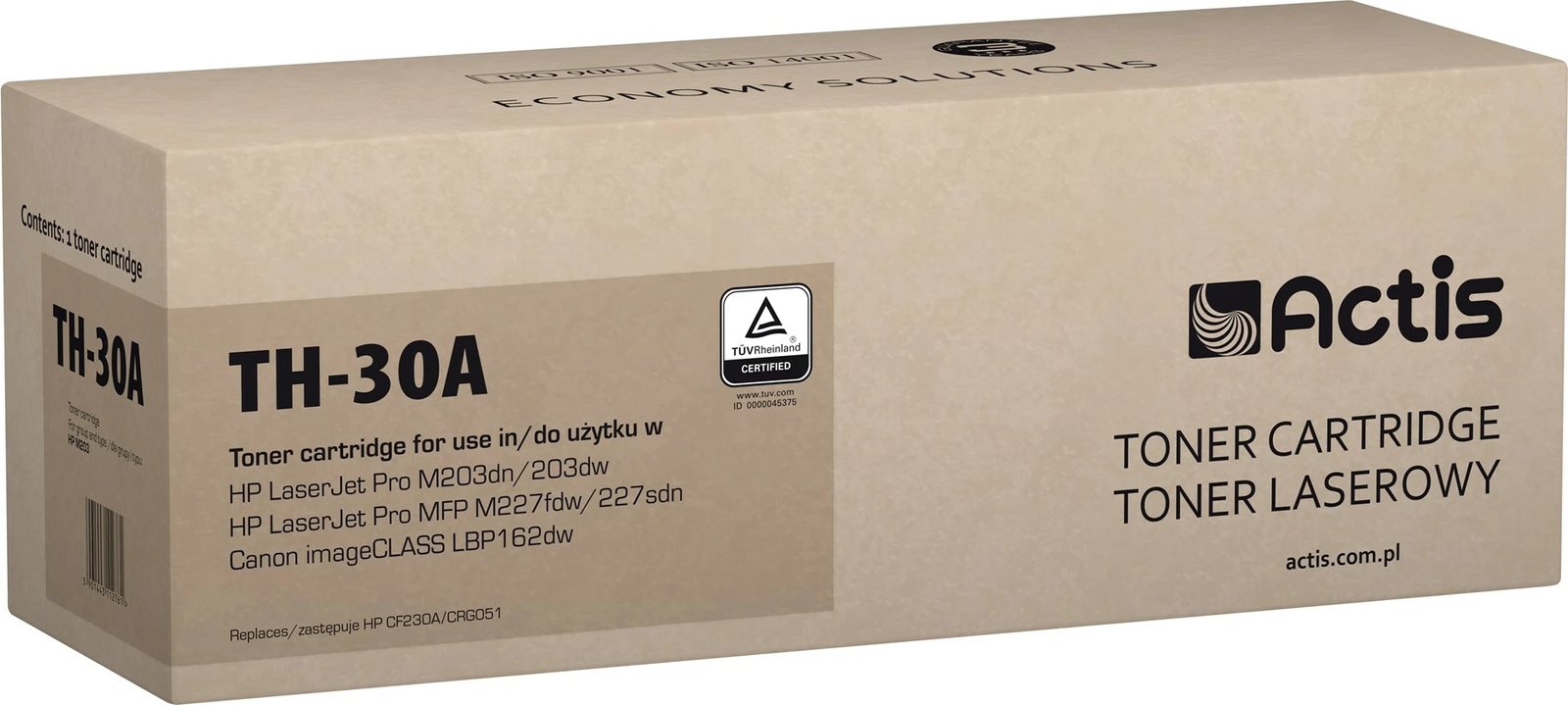 Toner zëvendësues Actis TH-30A për printerë HP 