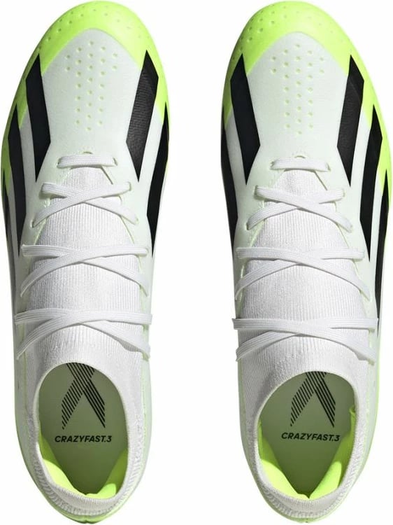 Këpucë futbolli për meshkuj Adidas X CRAZYFAST.3 FG, të bardha