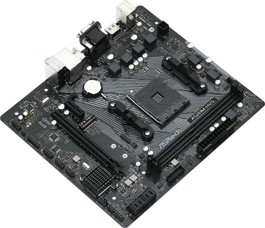 Pllakë amë Asrock A520M-HVS, AVS, AMD A520