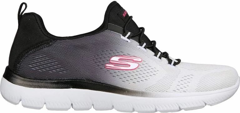 Atlete Skechers femra, të bardha dhe të zeza