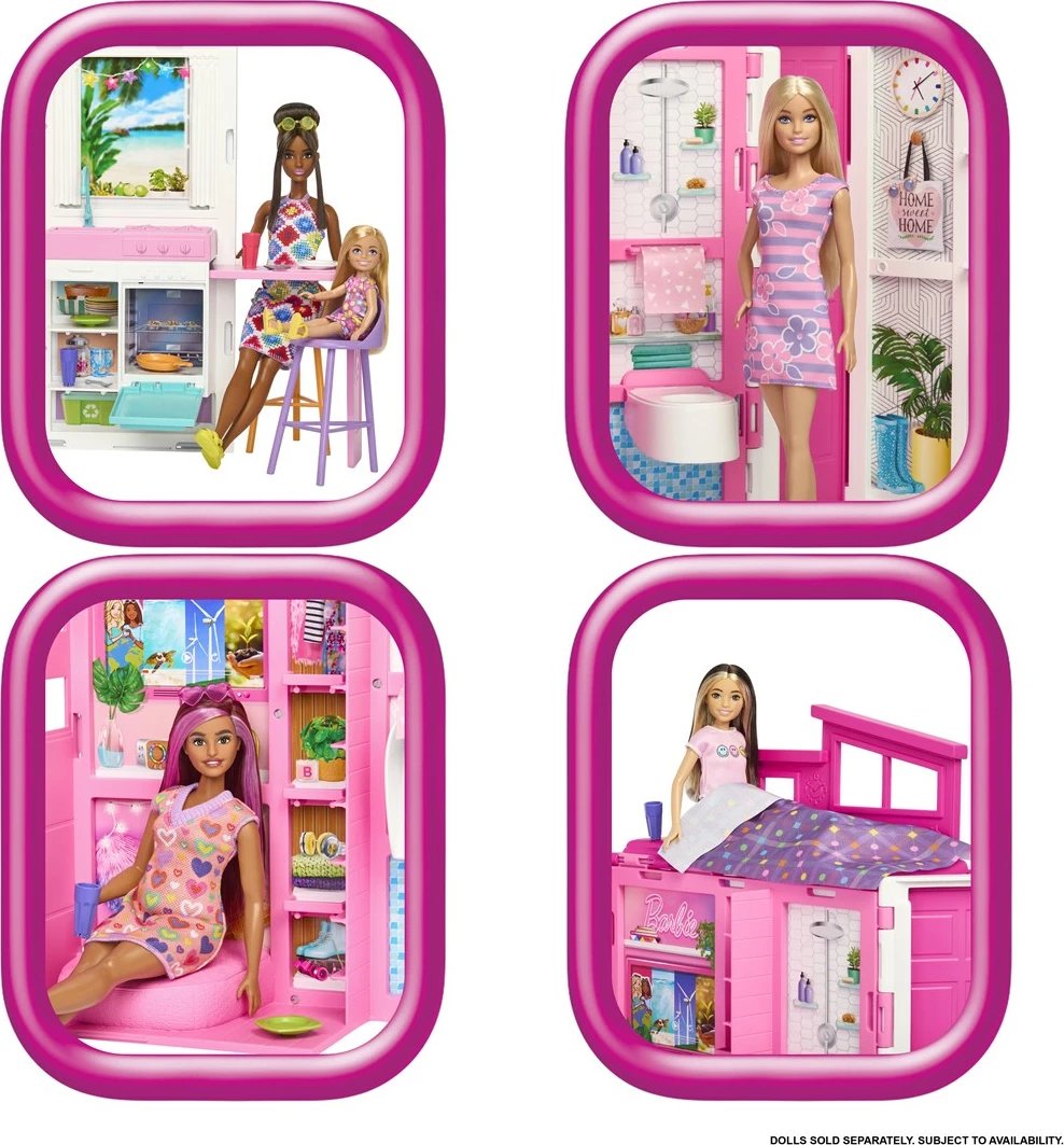 Set shtëpiake Barbie Cozy House + Kukull HRJ77 MATTEL